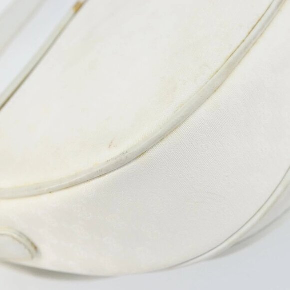 GUCCI Micro GG Supreme Shoulder Bag PVC White Gold 001 406 0259 Auth 146962 - Picture 5 of 16